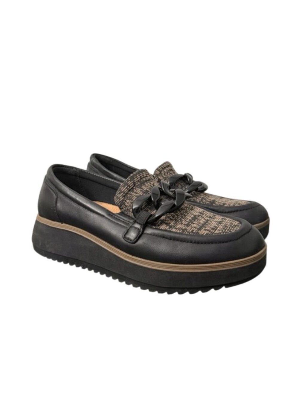 Clarks Collection Size 7 Zylah May Loafers Ultimate Comfort Chain Detailing Used